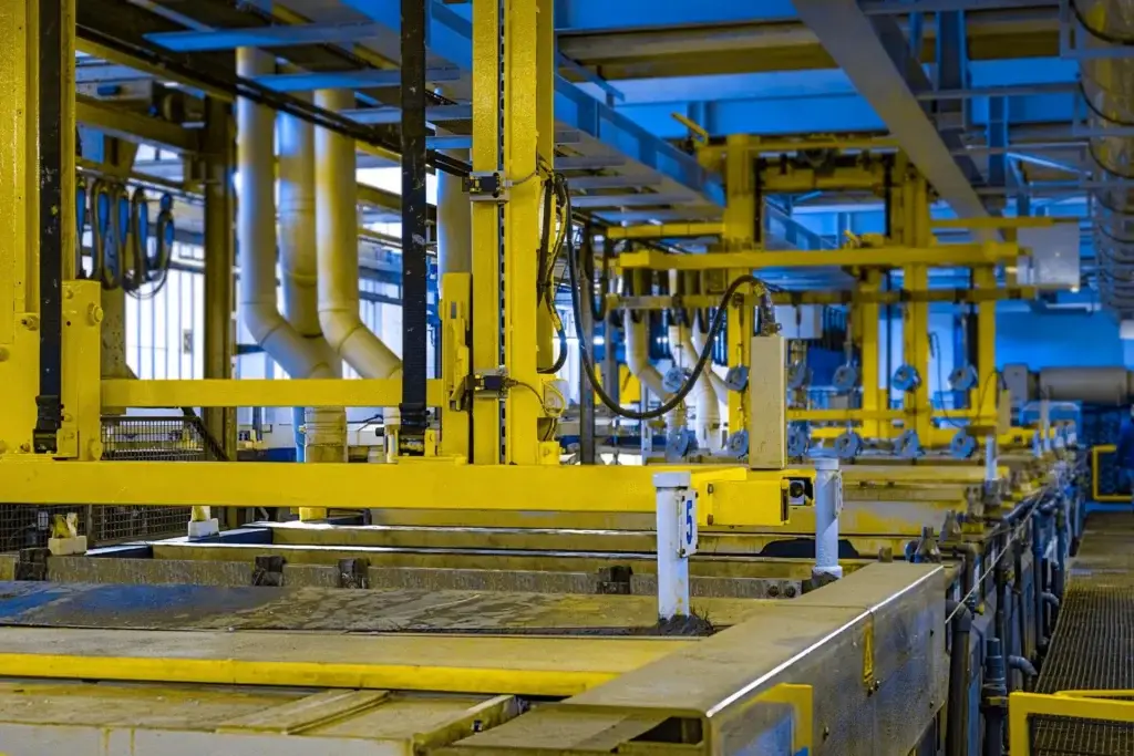 Galvanikanlage bei Intinga – höchste Effizienz und Qualität in der Oberflächenveredelung für Metallteile bei Stuttgart